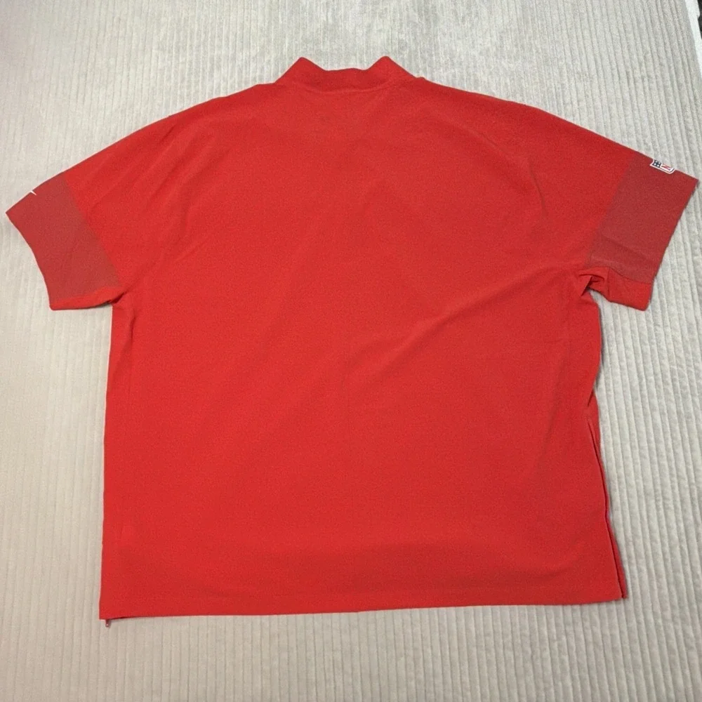 Nike Kansas City Chiefs Quarter Zip Pullover Size 4XL Red stretch